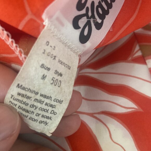 Hilo Hattie Mens Shirt Button Up Medium Hawaiian Red Aloha Hibiscus USA Vintage - Picture 5 of 8